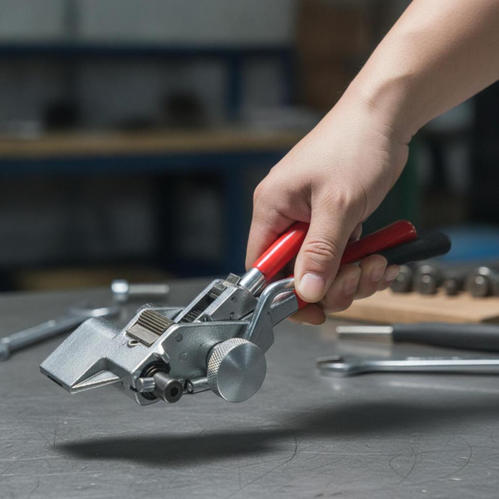 Steel Strapping Tool with Cutter HandOperated Compact for Packagers, Warehouse