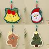 Adorable Christmas Hangable Absorbent Hand Towel - Thick Cartoon Washcloth for Bathroom and Kitchen