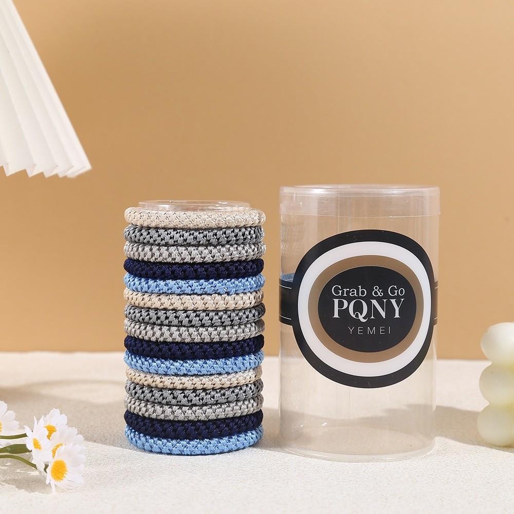 15Pcs/Set Braided Twisted Hair Ties High Elastic Hair Rope New Ponytail Hairbands  Women Girls