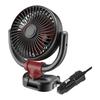 12V/24V Leistungsstarker Auto-Ventilator Geräuscharmes Kühlgerät Mit 360° Verstellbarem Kopf Für Fahrzeuginnenraum