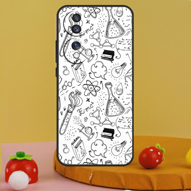 Brains Geek Science Math Physics Case For Honor 200 Pro X9c X9a X8a X7a X6a X7 X8 X9 X8b X9b 50 70 90 Magic 6 5 Lite Cover