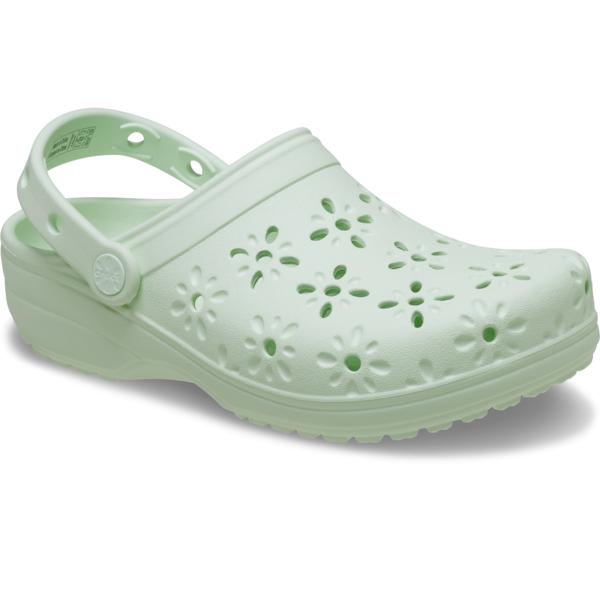 Crocs Classic Floral Cutout Clogs Jade Tint 210927 3yh