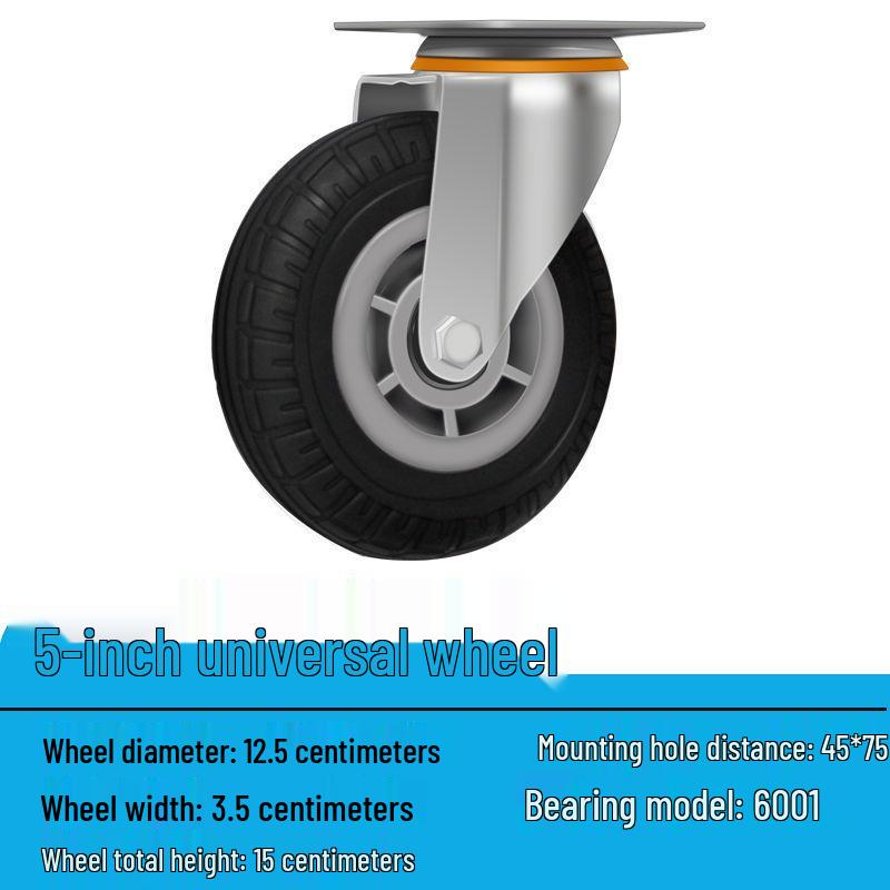 Těžká tichá otočná kolečka (2-8 palců) pro vozíky a malé ruční vozíky