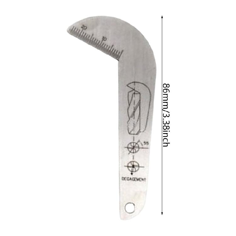 Jauge d'angle de meulage pour forets en acier inoxydable de qualité, jauges d'affûtage de forets pour la mesure des angles de 118 degrés