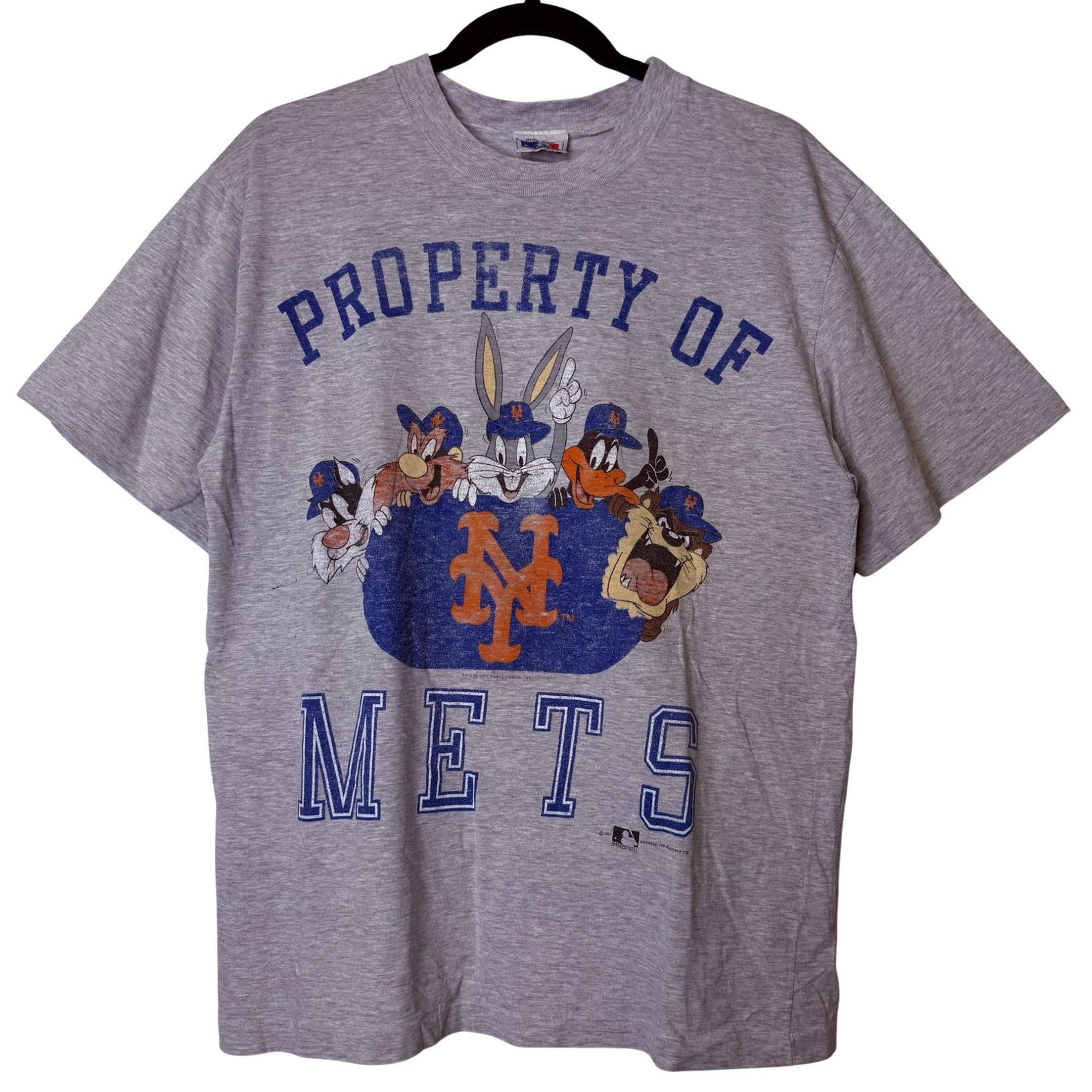 1991 New York Mets Tunes Looney Tunes T shirt Sz L (B2337) 3XL