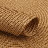Set of 6 Round Braided Table Mat Washable Placemats Non Slip Heat Resistant for Kitchen Dining Tables Pad With 6Pc Cup Coasters