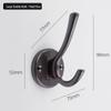 Nordic Black Wall-Mounted Shoe Cabinet with Coat and Hat Hooks
