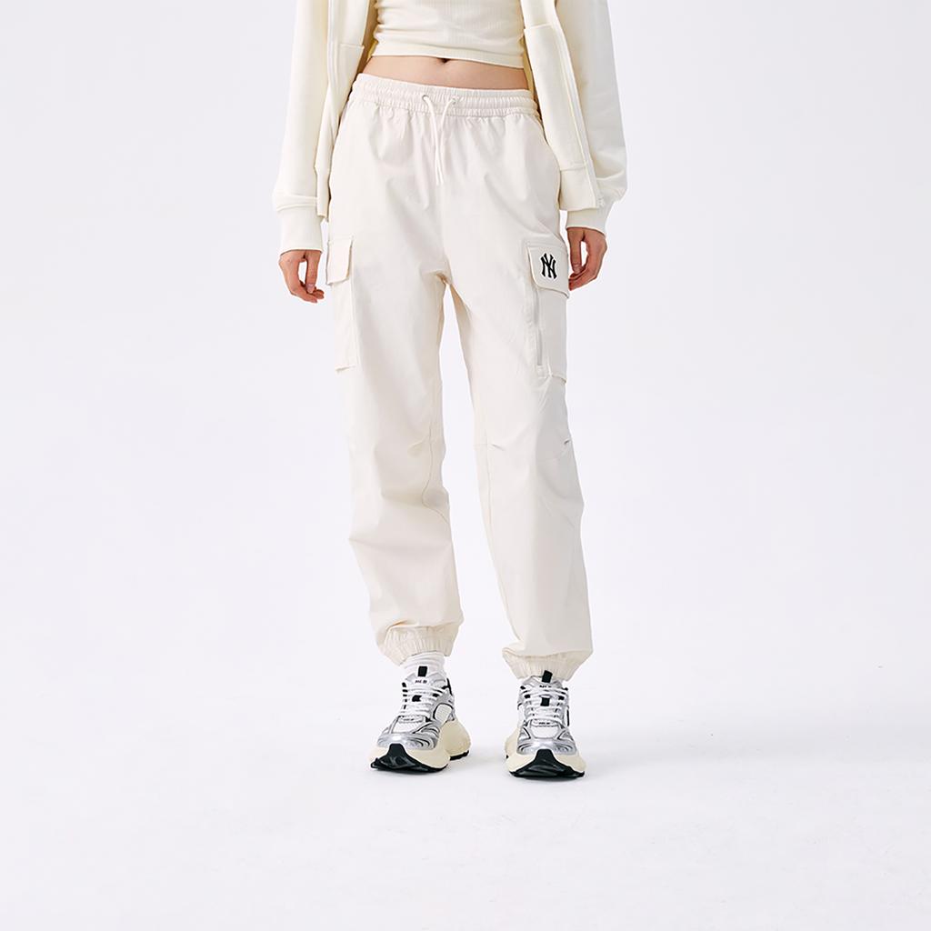 New MLB New York Yankees Casual Pants Unisex Hemp Cream 3AWPB0151-50CRM