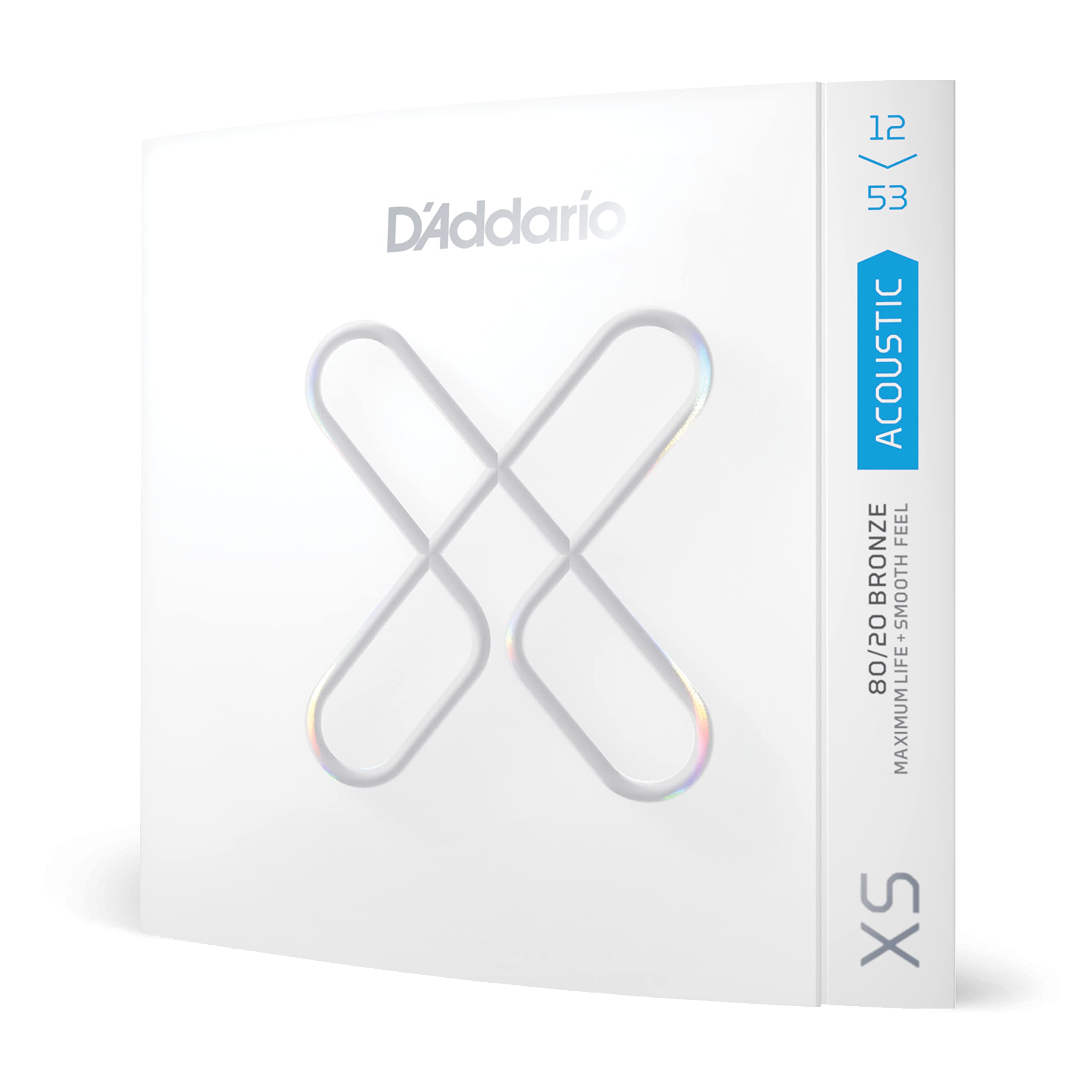 

D Addario XS Coated Acoustic Guitar Strings, 8020 Bronze Light, .012-.053mm, XSABR1253