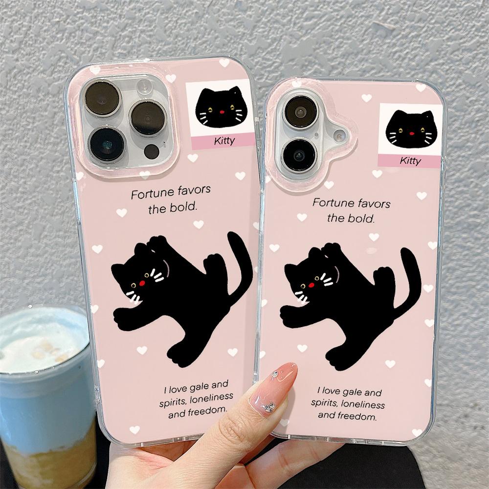 Painted Phone Case for iPhone 12 13 15 16 iPhone 16 12 13 14 15 Pro  14 15 16 Pro Max Coverage Shockproof Anti-Fingerprint Fresh Style Protective Case