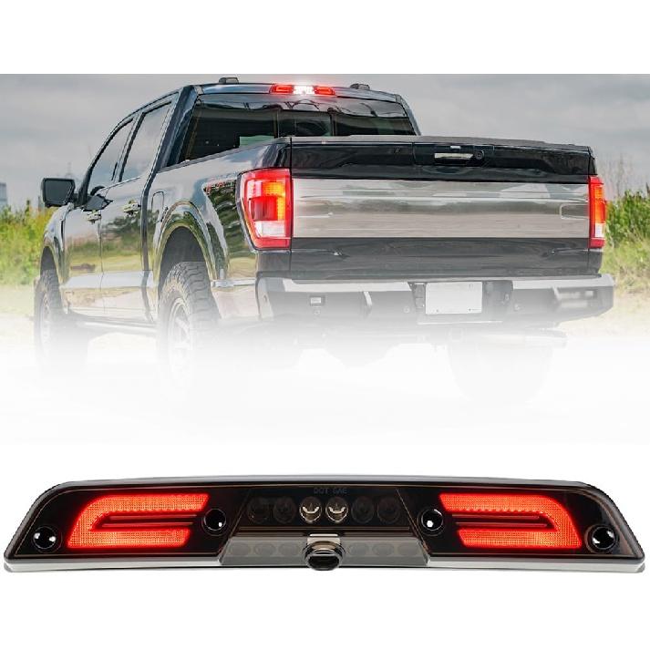 

Led Third Brake Light for 2021-2024 Fo rd F150 2017-2024 Fo rd F250 F350 Super Duty Rear Center High Mount Stop Lamp CHMSL White Cargo lamp Strobe