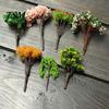 Ornament Plant Miniature Mini Different Shape Plastic Pots Fairy Metal Dollhouse Tree for Home Garden