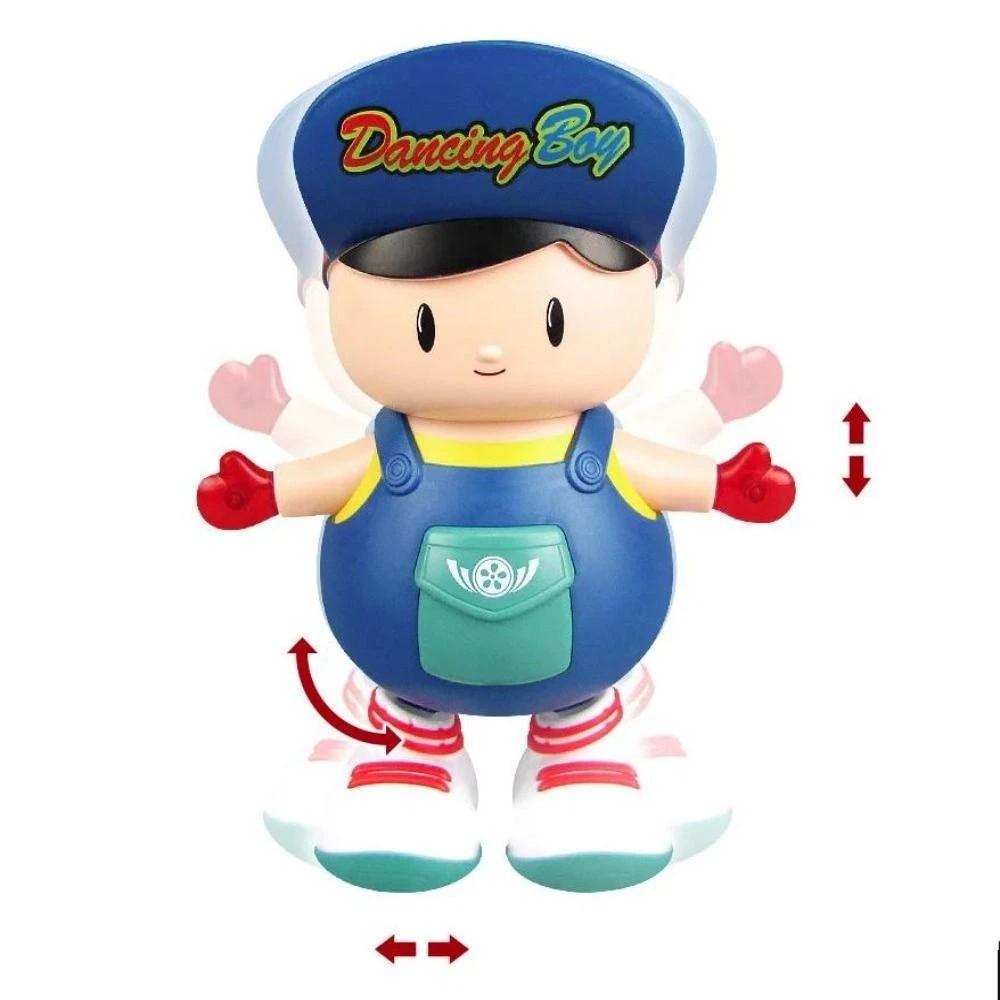 Plastic Dancing Boy Figurine with Lights Kids Electric Boy Toy Dancing Swing Boy  Kids Toddlers