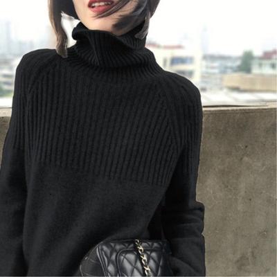 Women's Sweater Turtleneck Trending Sweater Fashion Top Autumn and Winter Korean Pullover Women's Pullover Knitwear