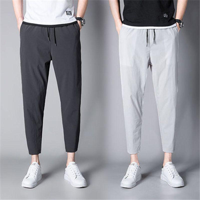Soft And Comfortable Men's Skinny Jogging Pants With Adjustable Drawstring Waist