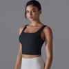 One Cup Tight Height Elastic Solid Color Sports Underwear Vest Running Fitness Yoga Wear Bra