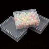 6pcs Clear Plastic Storage Boxes with Secure Flap Lid Closure - Stackable, Transparent Organizer Boxes for Trading Cards