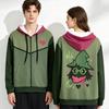 Vlastní Relsai Cosplay Deltarune Mikiny na zip Undertale Bunda s kapucí na zip Potisk s postavou Vzor srdce Volná mikina