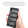 24-i-1 Magnetisk Skruetrækkersæt - Præcisionsreparationssæt til Telefon, Computer & Elektronik - 24 Aftagelige Stålbits