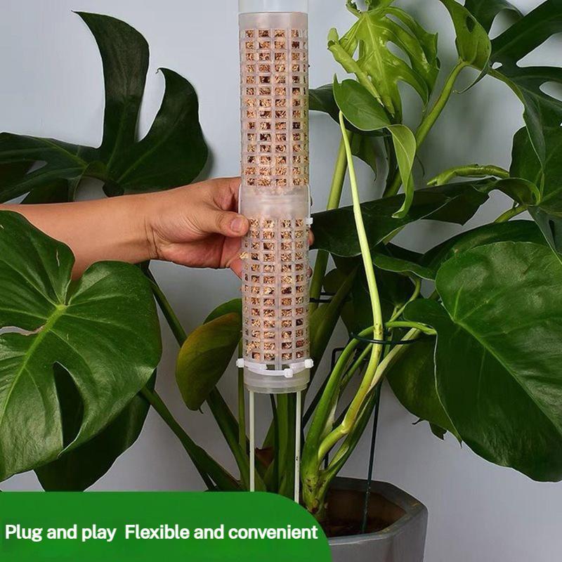 Plant Cages Supports Plastic Moss Pole Automatic Watering Plant Moss Rod Adjustable Water Quantity Plant Moss Support Column
