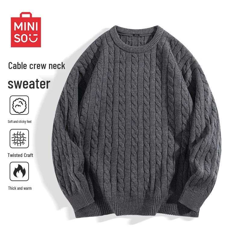 MINISO Couple's New Year Round Neck Knit Sweater