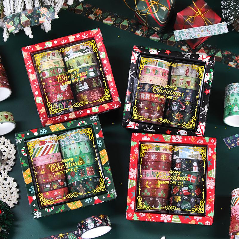 JIAMEI 12 rolls/set vintage Washi tape Decor holiday gift DIY handmade Journal aesthetic scrapbooking material masking tape