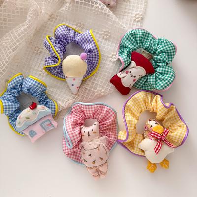 Kinder Elastische Haargummis Cartoon Niedlich Baby Mädchen Haarband Zöpfe Halter Gummibänder Kinder Kopfschmuck Haaraccessoires