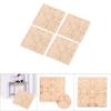 4Pcs Carved Flower Square Onlay Applique Door Cabinet Unpainted Furniture Decor(#2)