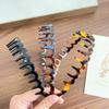 Fashion Plastic U Shape Hair Hoops Wave Shape U Shape Toothed Hair Combs Non Slip Hair Clasp Face Wash