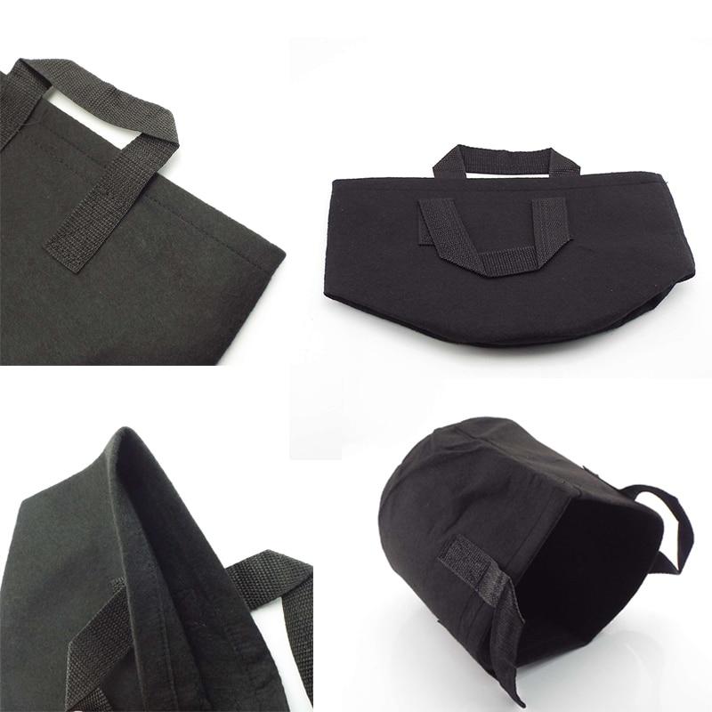 Ghivece din pâslă neagră de 10 galoane, pungă pentru plante de grădină, container pentru rădăcini, ghivece de grădină, consumabile pentru jardiniere