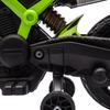 Motocicletta Elettrica per Bambini, Alimentata a Batteria 6V, Ruotine di Supporto, Clacson, Suono di Avviamento, 3-8 Anni, Verde