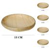 Handmade Weaving  Bamboo Sieve Bamboo Raft Round Dustpan DIY Decorative Fruit Bread Basket Kitchen Storage