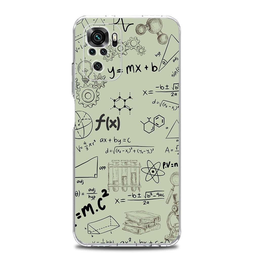Physics Chemical Mathematics Phone Case For Xiaomi Redmi Note 15 14 13 12 4G 10 11 Pro Plus 5G 14C 13C 12C 10C 9A Cover