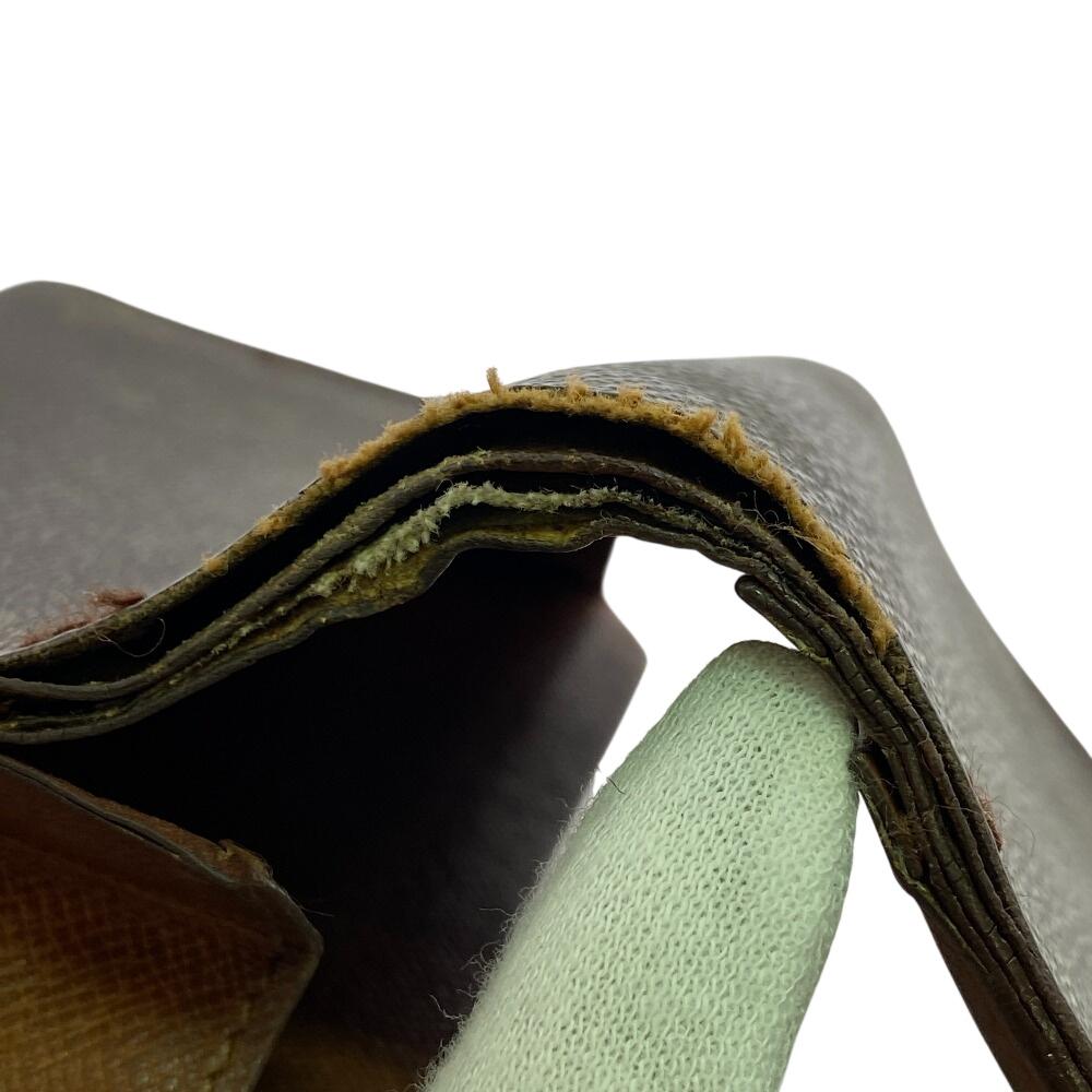 Louis Vuitton M61730 Vintage L-shaped Zipper Monogram Monogram Portonet Bie Tresol Bifold Wallet Brown Monogram Used