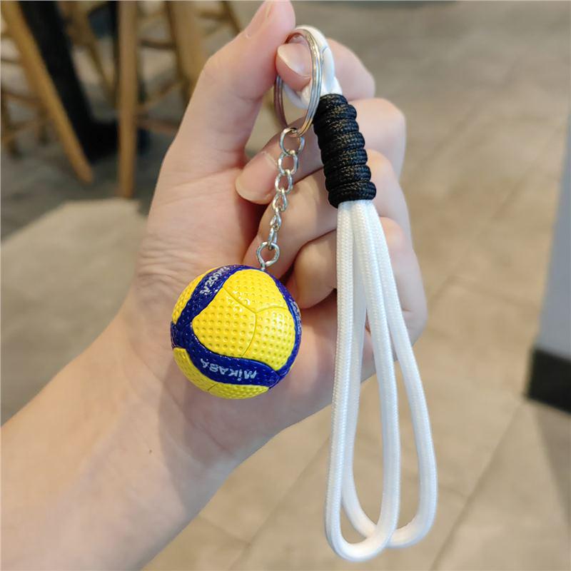 Exquisite Volleyball Keychain: Sporty Pendant for Men, Women, Backpack Ornament, Souvenir Gift