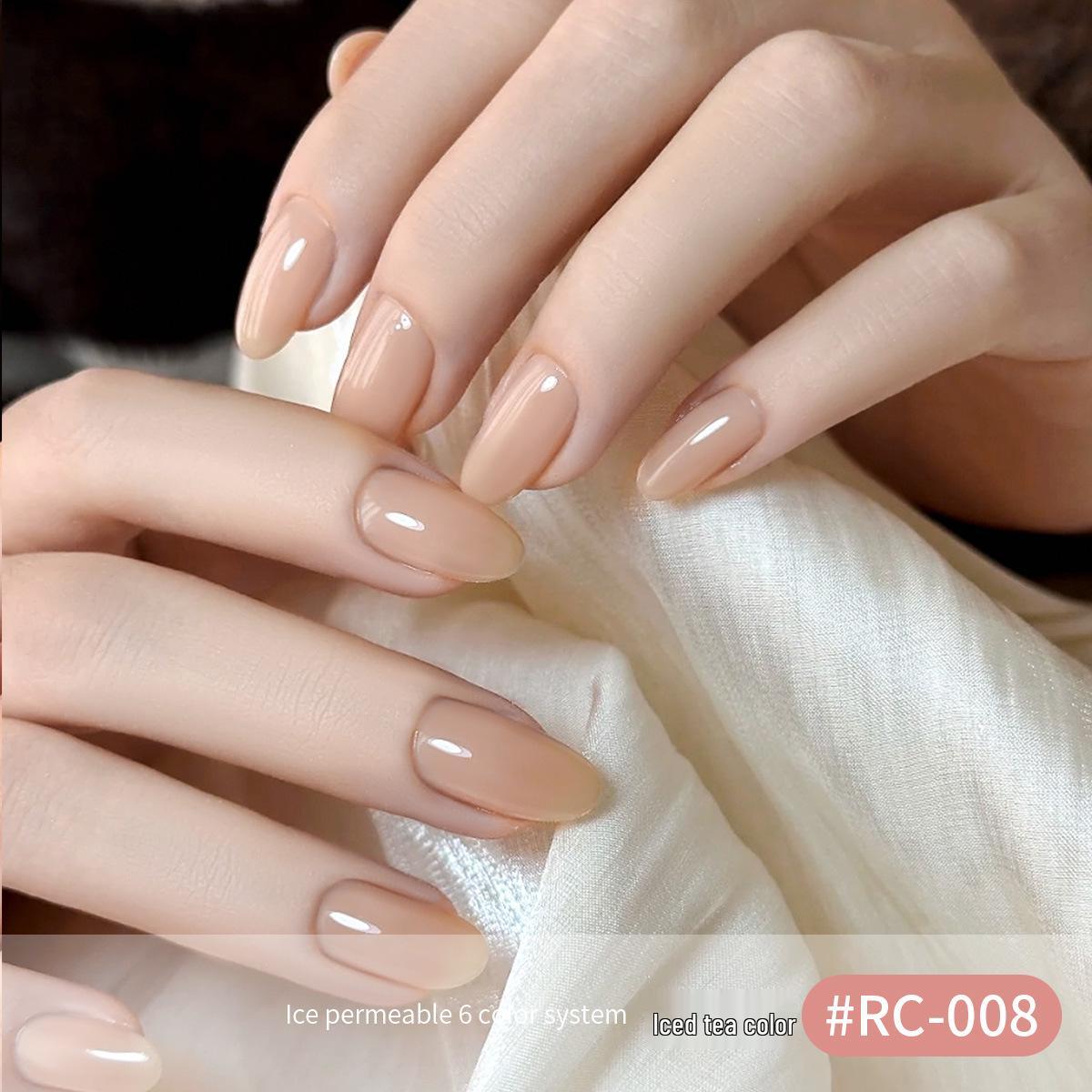 

Xiaoying Nail Art 2025 Весна/Лето Телесный Полупрозрачный Гель-лак - Отбеливающий Ледяной Эффект