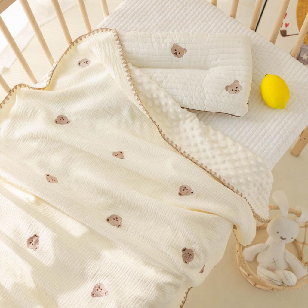 Kids Infant Sleeping Small Quilt Thin Summer Pure Cotton Cover Baby Air-Conditioning Newborn Throw