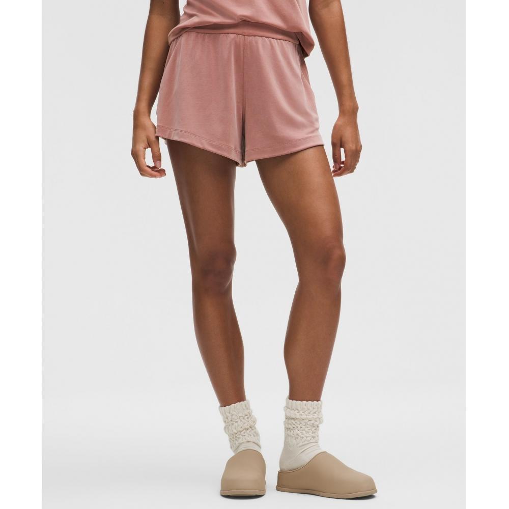 Lululemon Drapey Softstreme High Rise Short 3.5  Red Clay