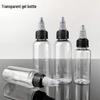 30, 50, 100ml Transparent PET Travel Bottle with Rotary Cap and Nozzle