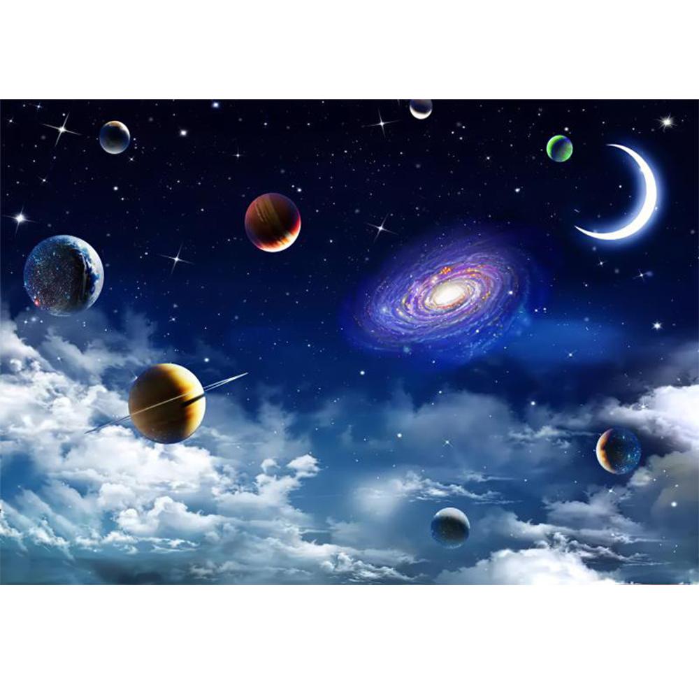 Universe Starry Sky Mural 3d Universe Wallpaper Living Room Bedroom Tv Background Ceiling Wall Mural