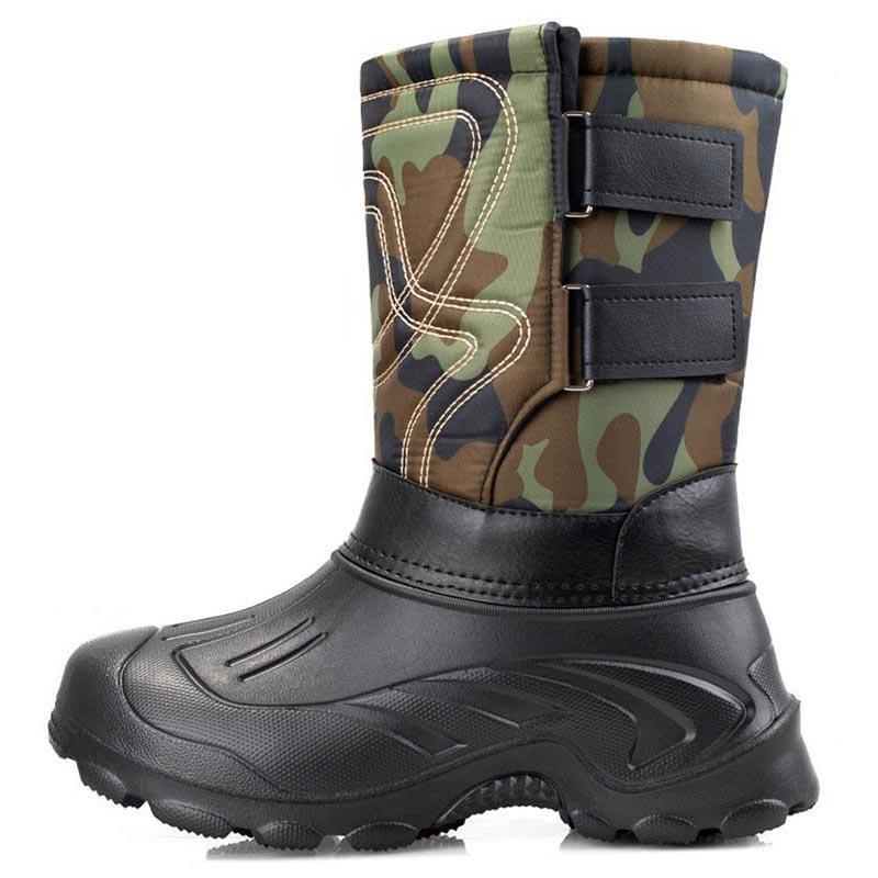 Fashion 2024 Winter Snow Boots Men Waterproof Shoes Men Warm Fur Men Boots Non-Slip Male Sneakers Wear-Resistant Outdoor Shoes Plus Size