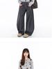 Unisex High-end Loose Straight-leg Scimitar Trousers - Spring Trendy, Floor-length Casual Pants
