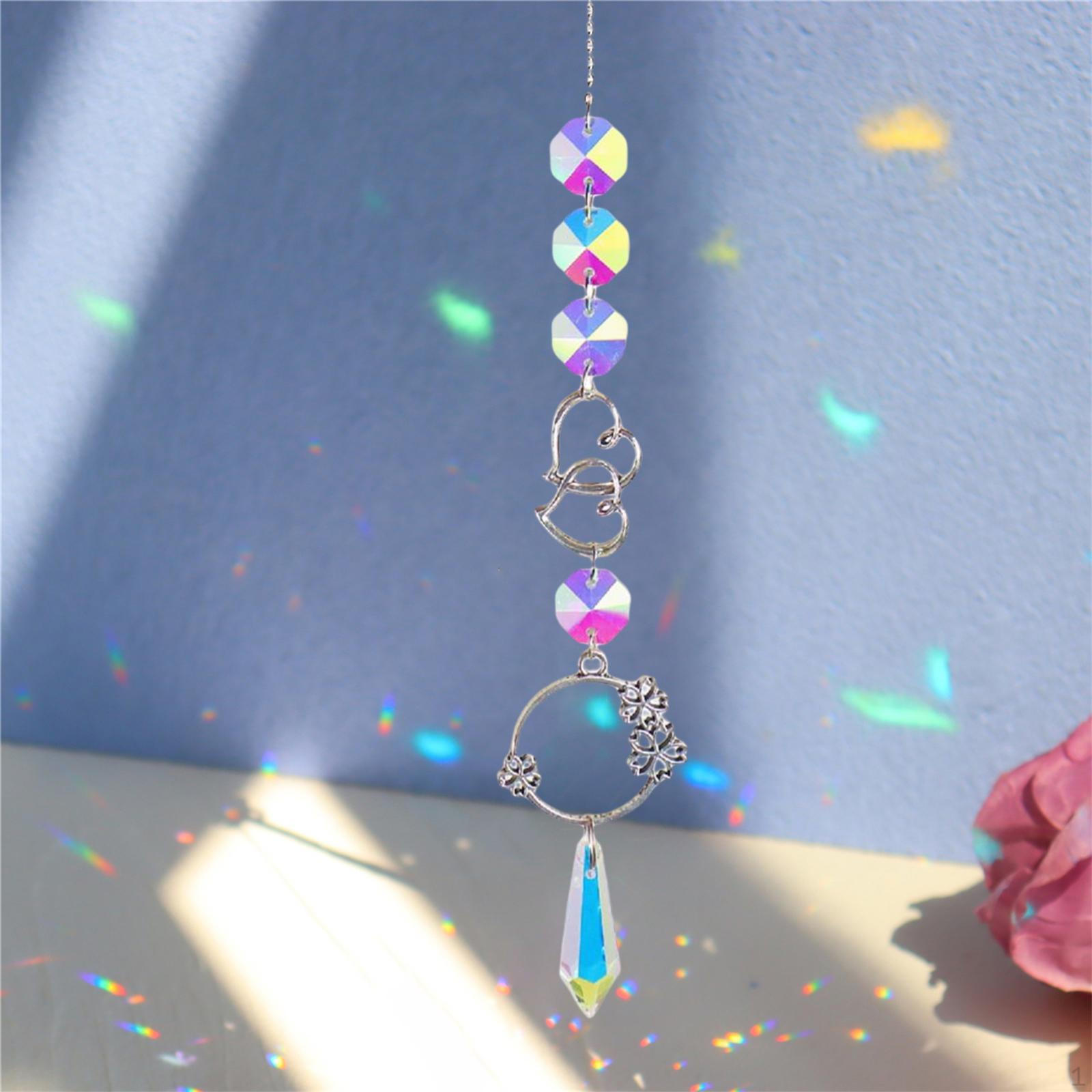 

Люстра в форме колокольчиков, прозрачные хрустальные призмы, шарики, бусины, подвесной кулон, сад, открытый дом C