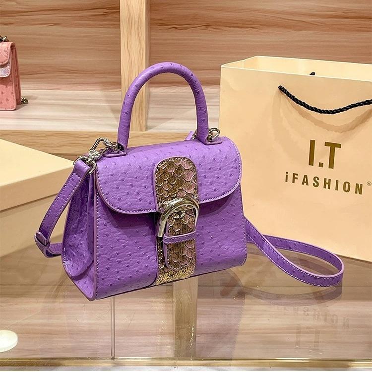 

Новая женская сумочка с узором под страуса, европейско-американская однотонная маленькая квадратная сумка для девушки