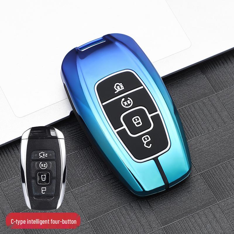 

Compatible Metal Key Case for Lincoln Models: Corsair, Aviator, Navigator, MKX, Continental, MKZ, MKC