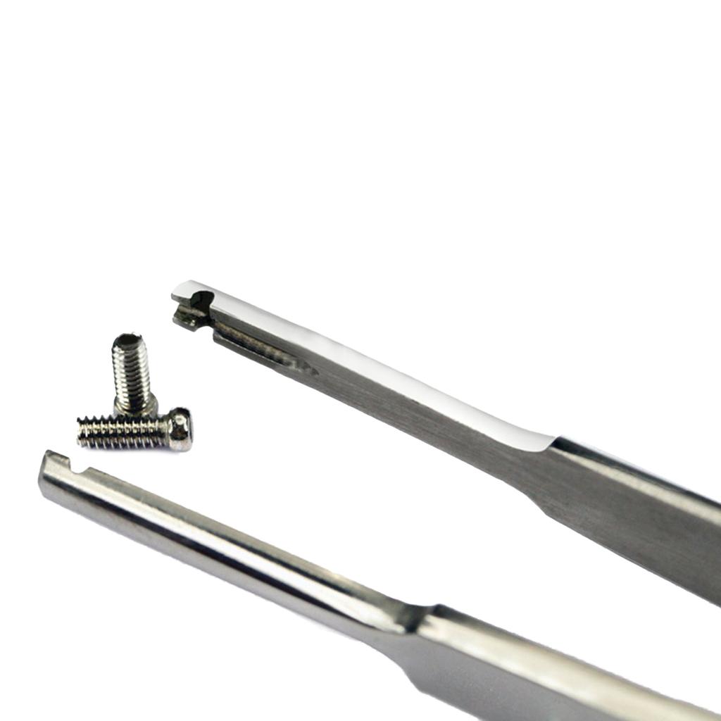 2 teile/satz Brillen Reparatur Tool Kit Optische Schraube Pinzette Professionelle Gläser Schraube Pinzette Edelstahl Pinzette Zange