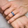 Fashion 8mm Men Blue Stainless Steel Rings Viking Celtic Knot Engagement Rings For Men Women Wedding Band Jewelry Drop Shipping