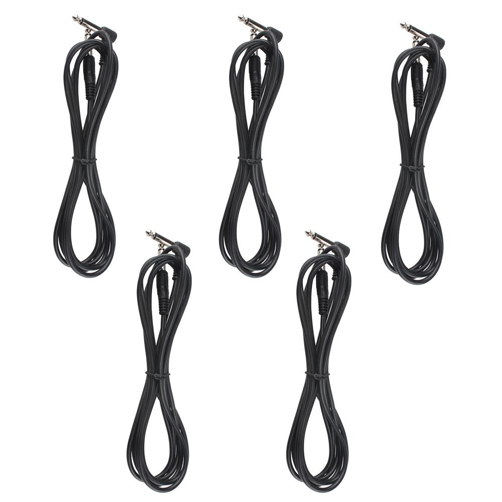 Guitar Cable 3M Connecting Cable for Electric Guitar Bass Keyboard Instrument Noise Reduction Audio Cable 6.35 Plugs 1/5/10 Pcs
