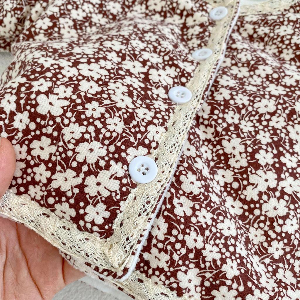 2025 Winter Baby Girl Floral Lace Cotton-Padded Jacket