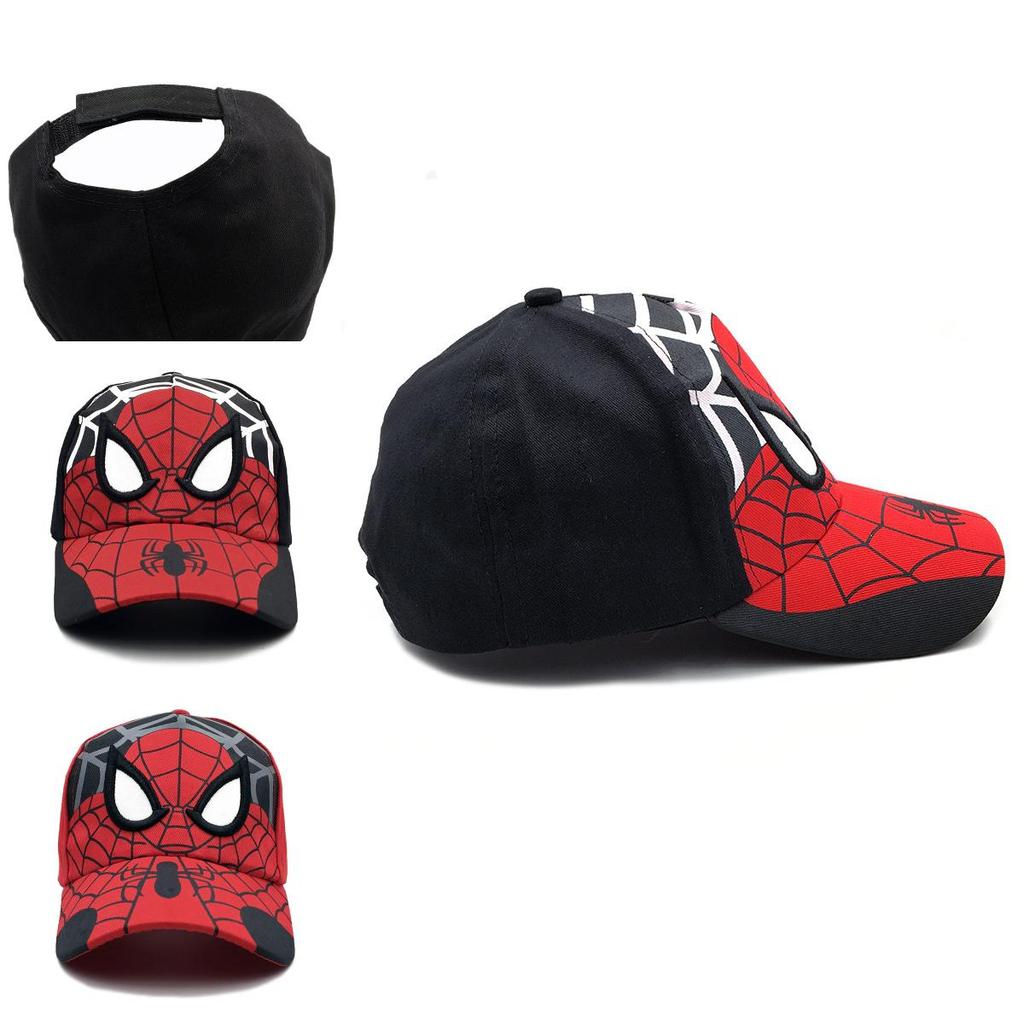 Spider Man Kids Cotton Baseball Cap With Embroidery Sun Hat For Outdoor Play And Sun Protection
